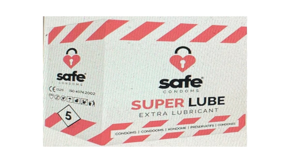 Safe Super Lube - Extra Síkos Óvszer (5db)