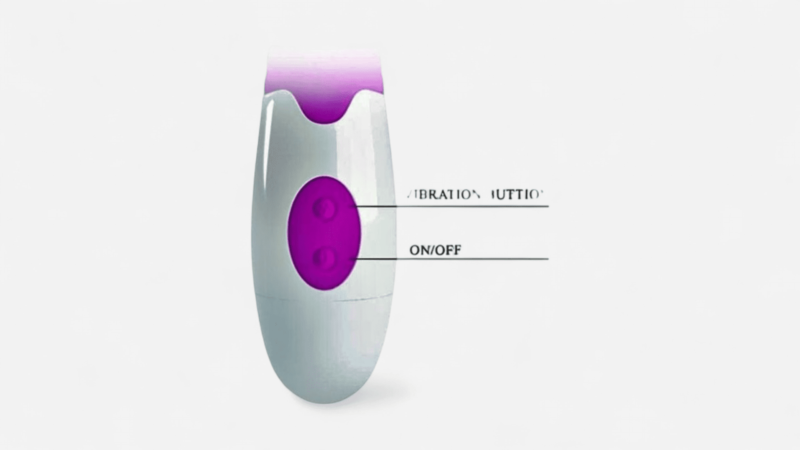 HU: Hyman Magenta vibrátor vezérlőgombokkal, külön rezgés gombbal és be-kikapcsoló funkcióval EN: Hyman Magenta vibrator with control buttons, separate vibration button and on-off function