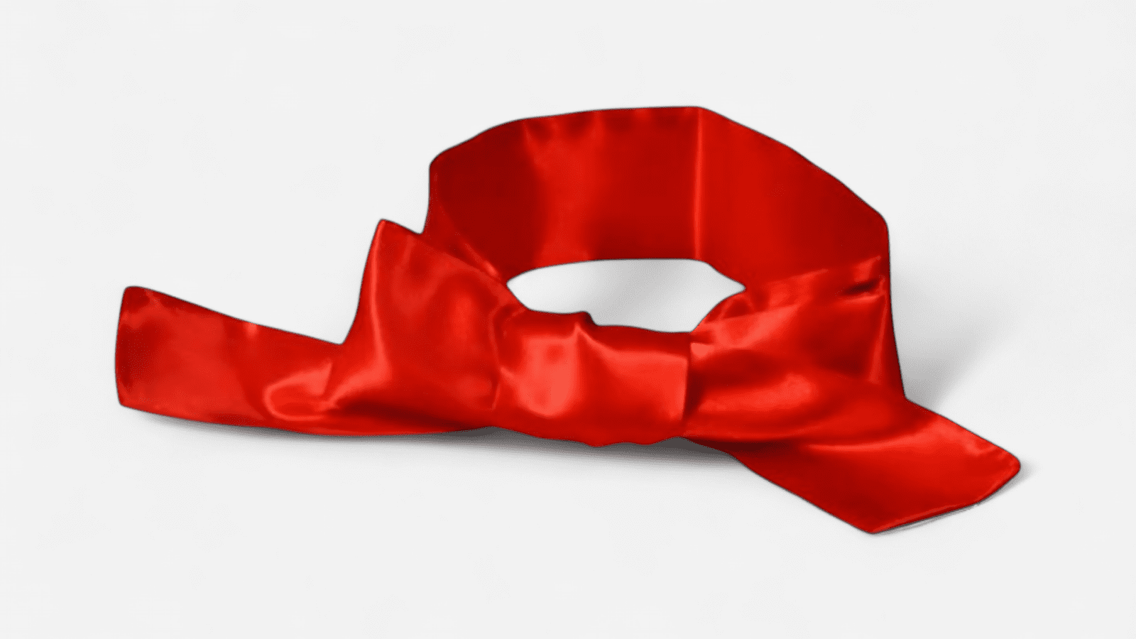 Piros szatén szemkötő masnival, BDSM és érzéki játékokhoz készült erotikus kiegészítő – szexshopbelvaros Red satin blindfold with bow, erotic BDSM and sensual play accessory – szexshopbelvaros