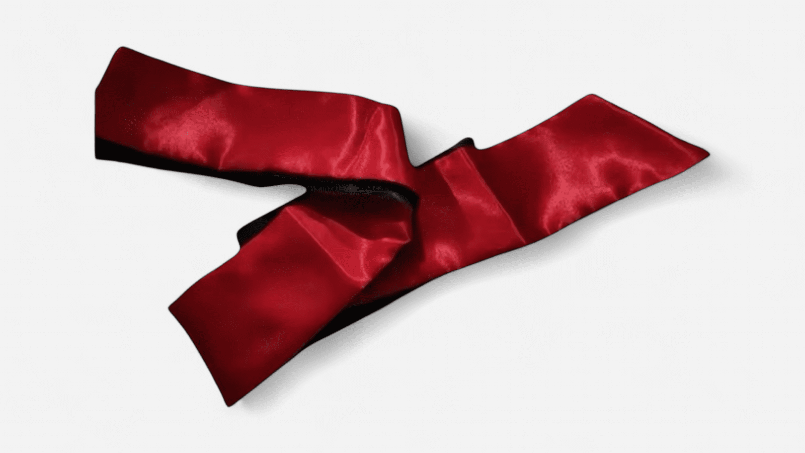 Piros szatén szemkötő erotikus játékokhoz, puha fényes anyag, felnőtt kiegészítő – szexshopbelvaros Red satin blindfold for erotic play, soft shiny fabric adult accessory – szexshopbelvaros