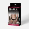 Baile Jessica Strap-On 1 szett doboz – fekete pántos, vibrációs, férfiaknak tervezett strap-on készlet Baile Jessica Strap-On 1 box packaging – black harness vibrating strap-on set for men