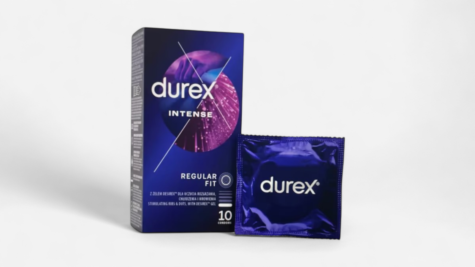 Durex Intense - bordázott és pontozott óvszer (10db)