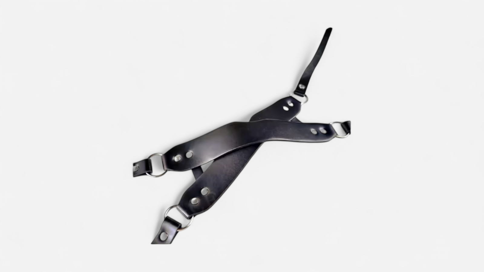 Sexy PU Leather Half Face Bondage Masks - Image 3