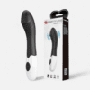 HU: Elemental G-pont vibrátor dobozzal, fekete-fehér vízálló kialakítással és bordázott stimuláló fejjel EN: Elemental G-spot vibrator with box, black and white waterproof design and ribbed stimulating tip