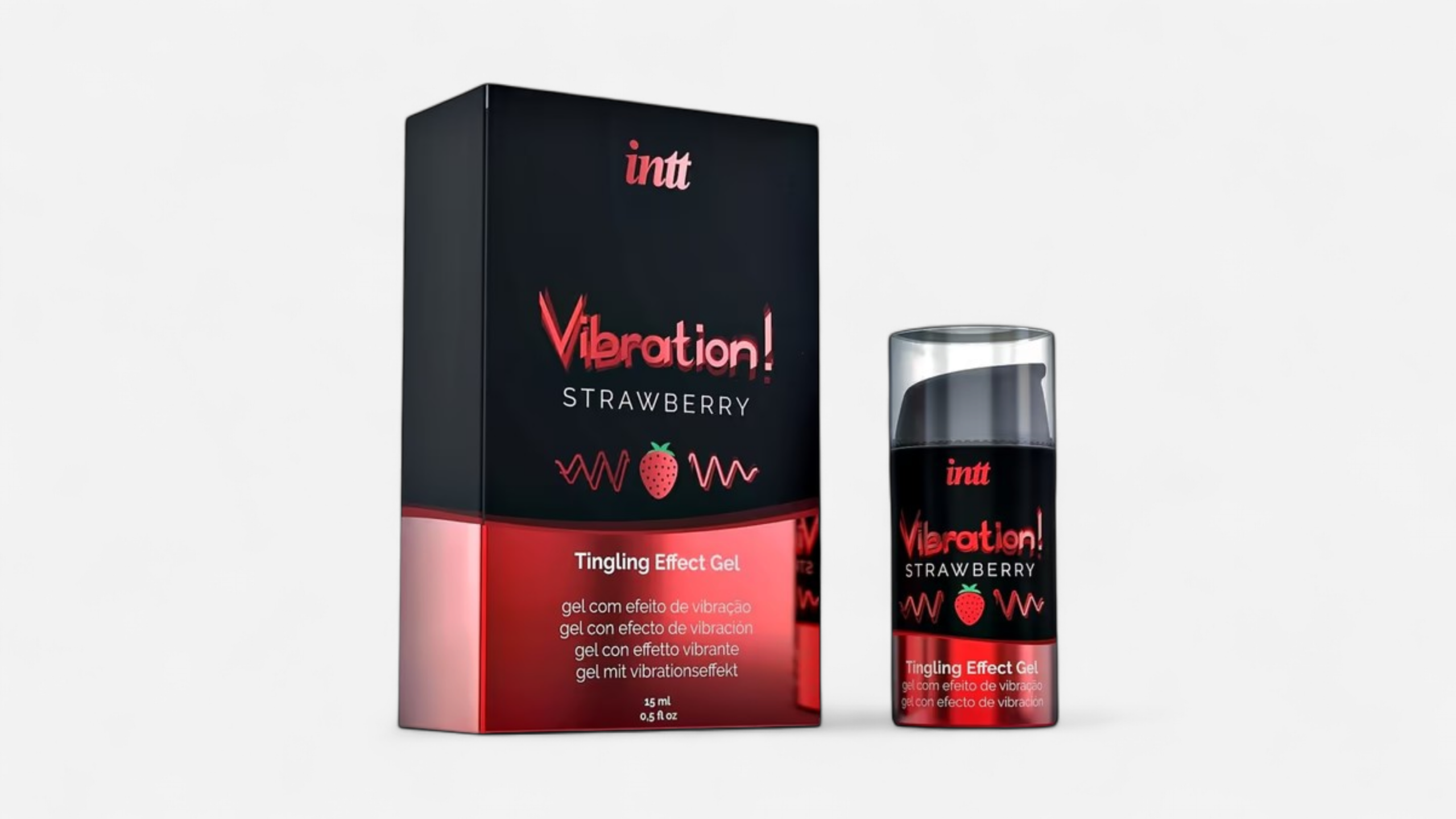 Vibration Strawberry Airless Bottle 15ML