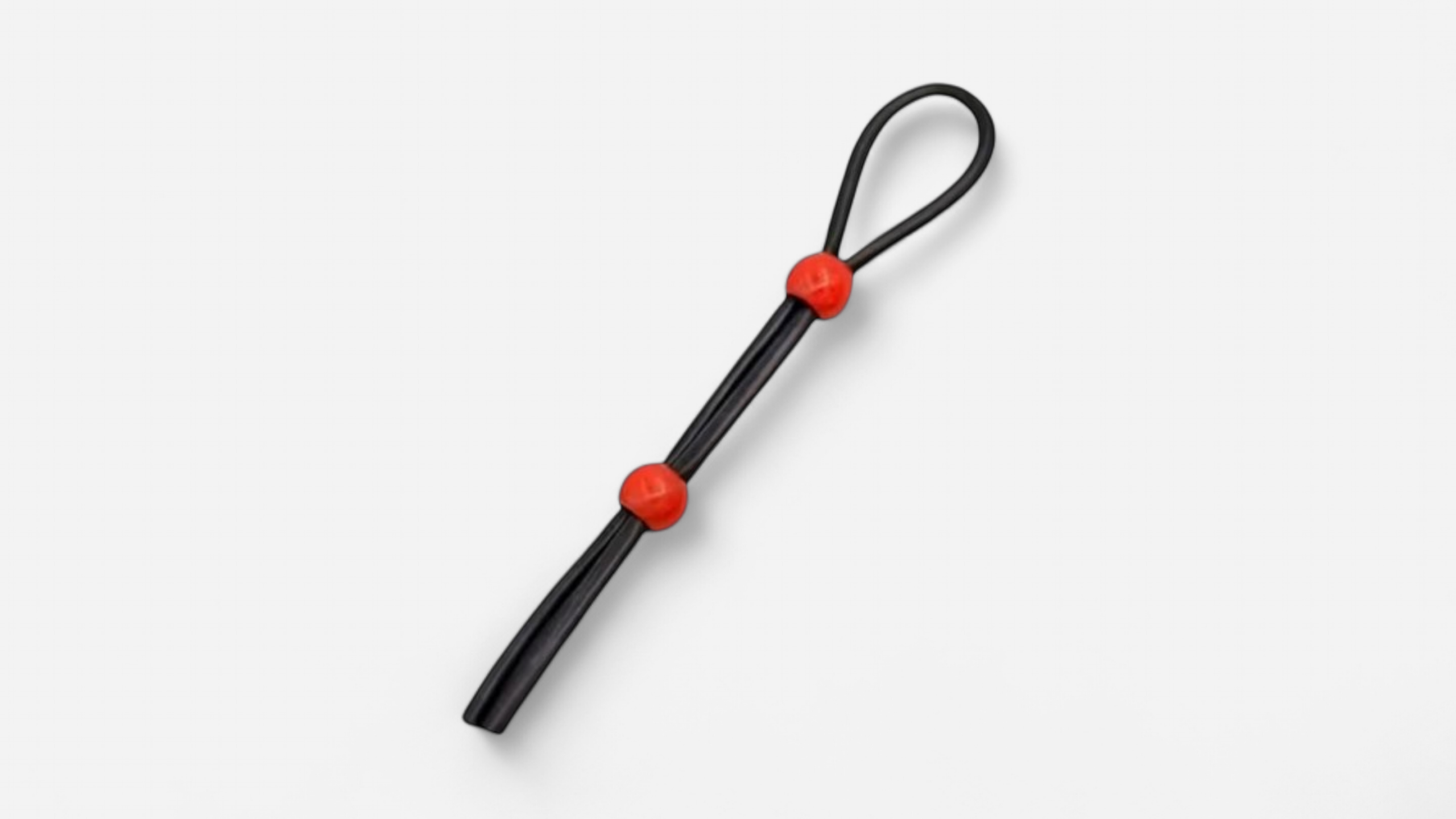 Szilikon, fekete állítható péniszgyűrű - Adjustable penis ring