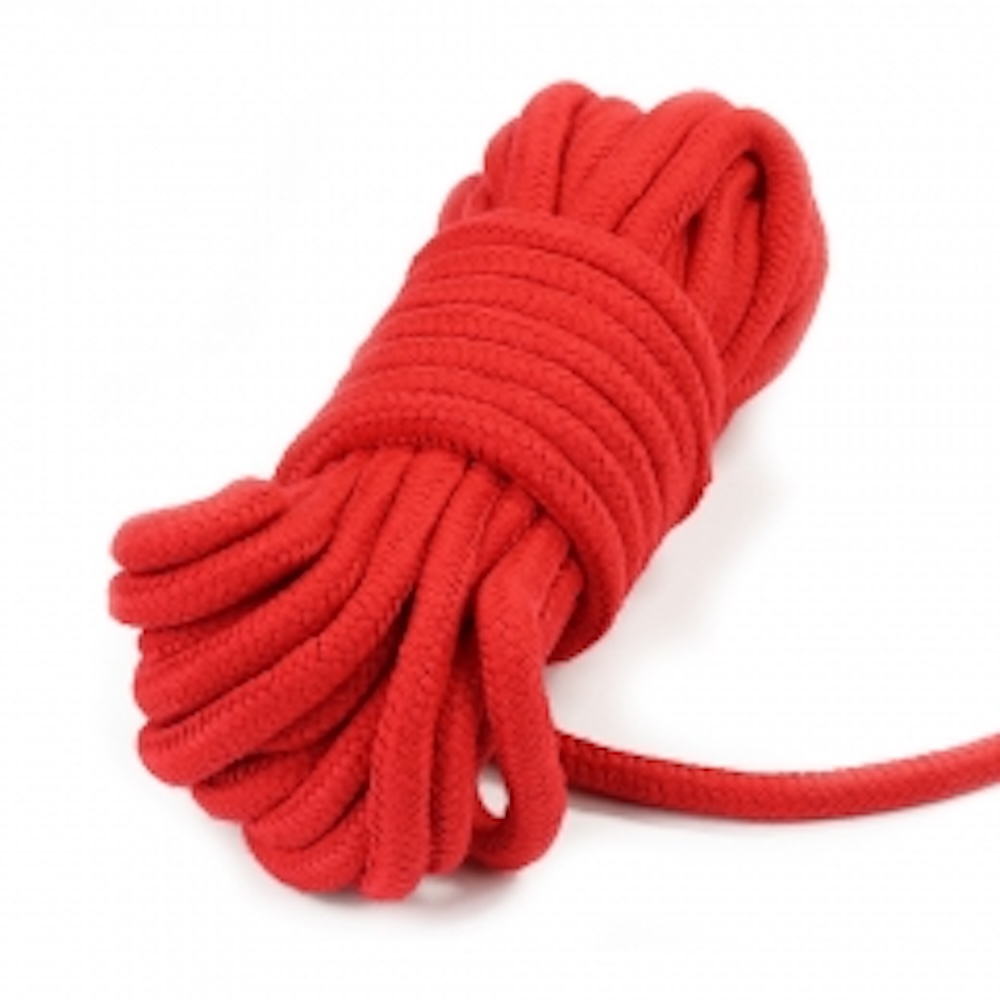 Fetish Bondage Rope –10m piros szenvedély, ami 8 mm-en keresztül mondja meg, ki az úr – 5 kép