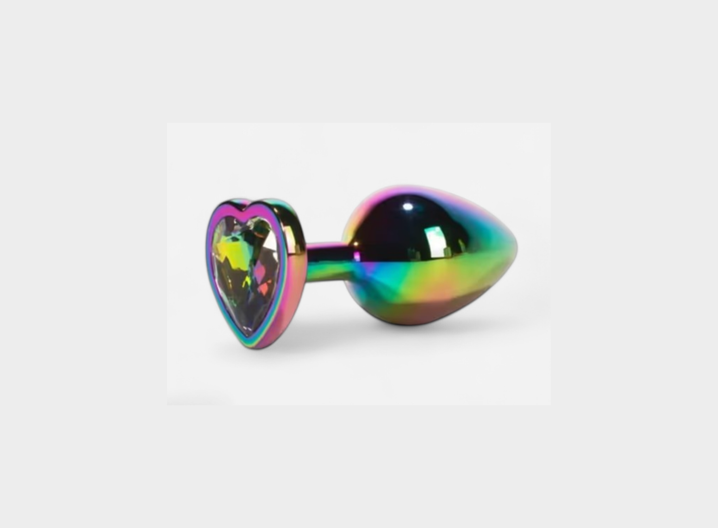 Secret Shine Metal Butt Plug L – A szivárványos behemót, ami színesen, fényesen és könyörtelenül tágít - Image 3