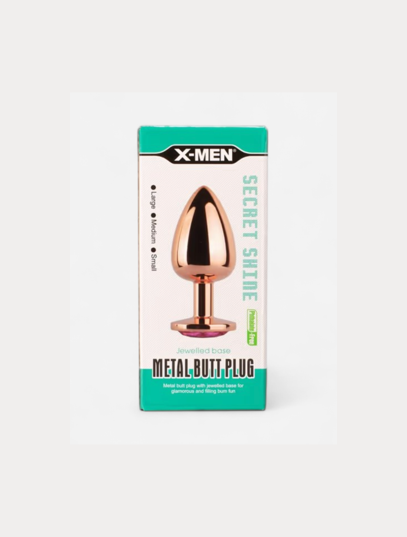 Secret Shade Metal Butt Plug  L - A csillogó fém, ami lassan, de biztosan belelopja magát a hátsó gondolataidba
