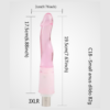 HU: C18-Small rózsaszín anál dildó méretábrával, 19,5 cm teljes hosszal, 17,5 cm használható hosszal, 2 cm átmérővel, 3XLR csatlakozóval és 82 g súllyal. EN: C18-Small pink anal dildo with measurement chart, 19.5 cm total length, 17.5 cm usable length, 2 cm diameter, 3XLR connector and 82 g weight.