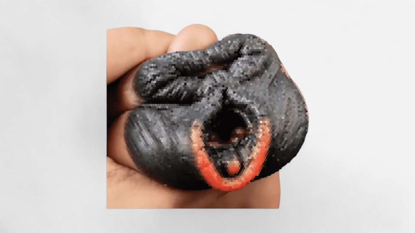 HU: Fantázia férfi maszturbátor szoros belső nyílás és texturált bejárat közeli nézet EN: Fantasy male masturbator tight internal opening with textured entrance close-up