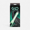 HU: GLO Bondage Flogger Green sötétben világító nyelű BDSM korbács termékdobozban EN: GLO Bondage Flogger Green BDSM flogger in product box with glow-in-the-dark handle