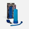 HU: Kék vákuumos péniszpumpa kézi pumpával, csővel és csomagolással – Szexshop Belváros EN: Blue vacuum penis pump with hand bulb, hose and packaging – Szexshop Belváros