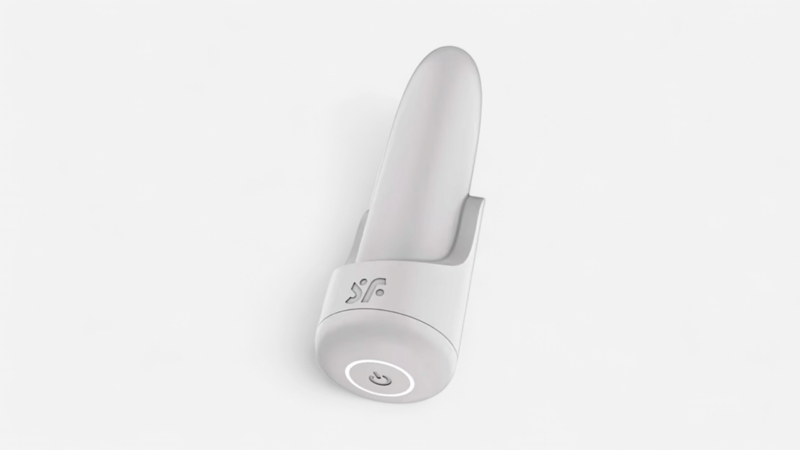 HU: Satisfyer Playful Four fehér bullet vibråtor alap alsó bekapcsoló gombbal EN: Satisfyer Playful Four white bullet vibrator base with bottom power button