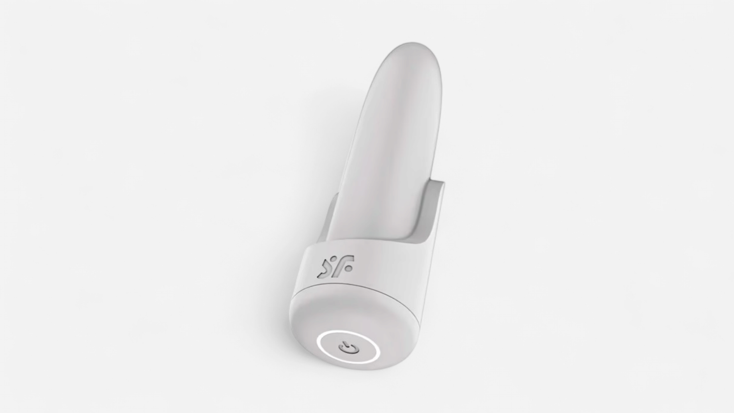 HU: Satisfyer Playful Four fehér bullet vibråtor alap alsó bekapcsoló gombbal EN: Satisfyer Playful Four white bullet vibrator base with bottom power button