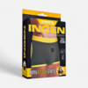 HU: Power Poke Briefs M/L felcsatolható boxer fekete-sárga Lovetoy csomagolásban, strap-on játékhoz EN: Power Poke Briefs M/L black and yellow strap-on boxer in Lovetoy packaging for strap-on play