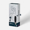 HU: App Daddy – Satisfyer Power Masturbator dobozos termékfotó, fekete-ezüst app vezérlésű férfi maszturbátor Satisfyer csomagolásban. EN: App Daddy – Satisfyer Power Masturbator boxed product photo, black and silver app-controlled male masturbator in Satisfyer packaging.