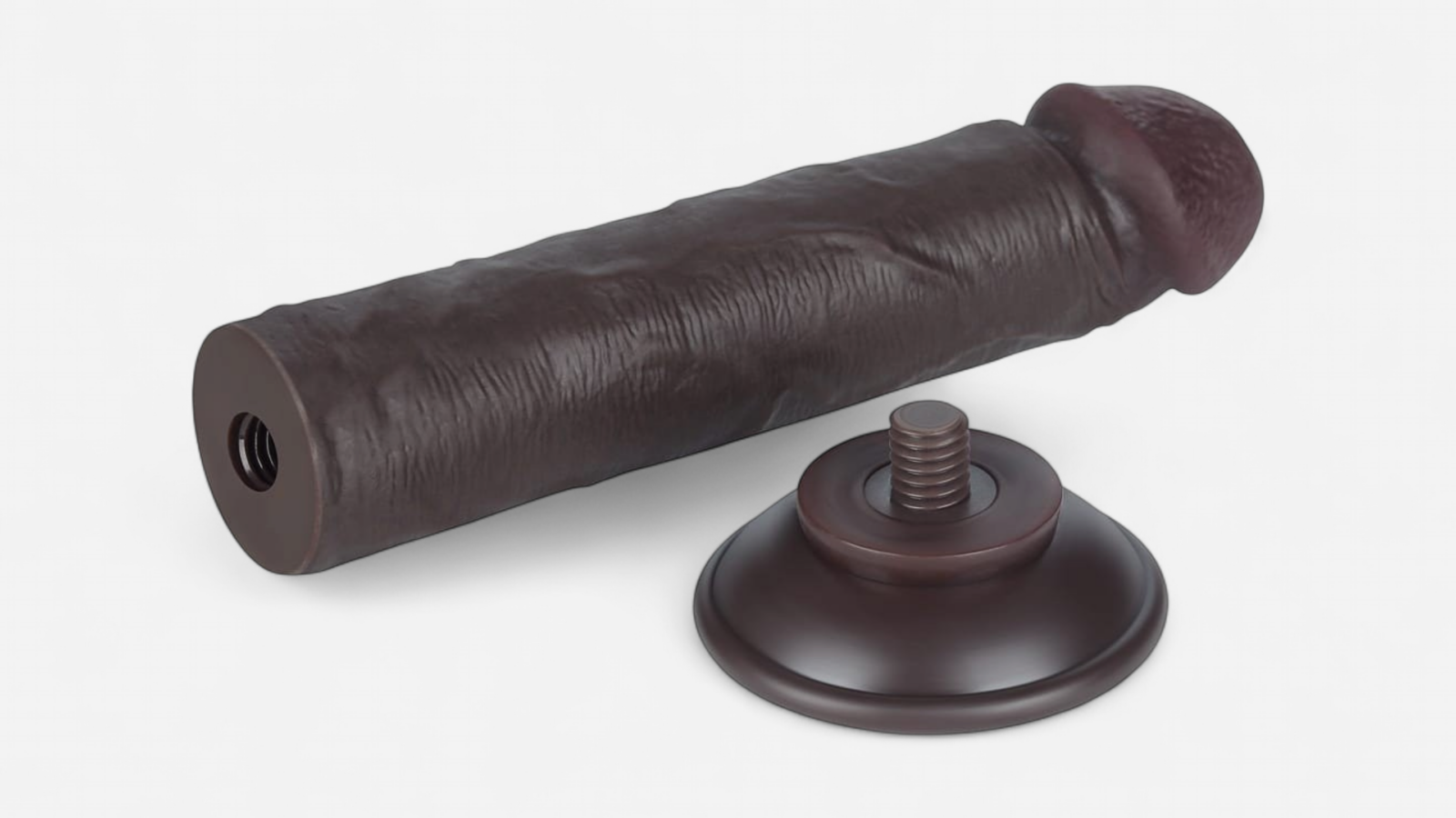 HU: Black Mamba fekete dildó lecsavarható tapadókorongos talppal EN: Black Mamba black dildo with a detachable screw-on suction-cup base
