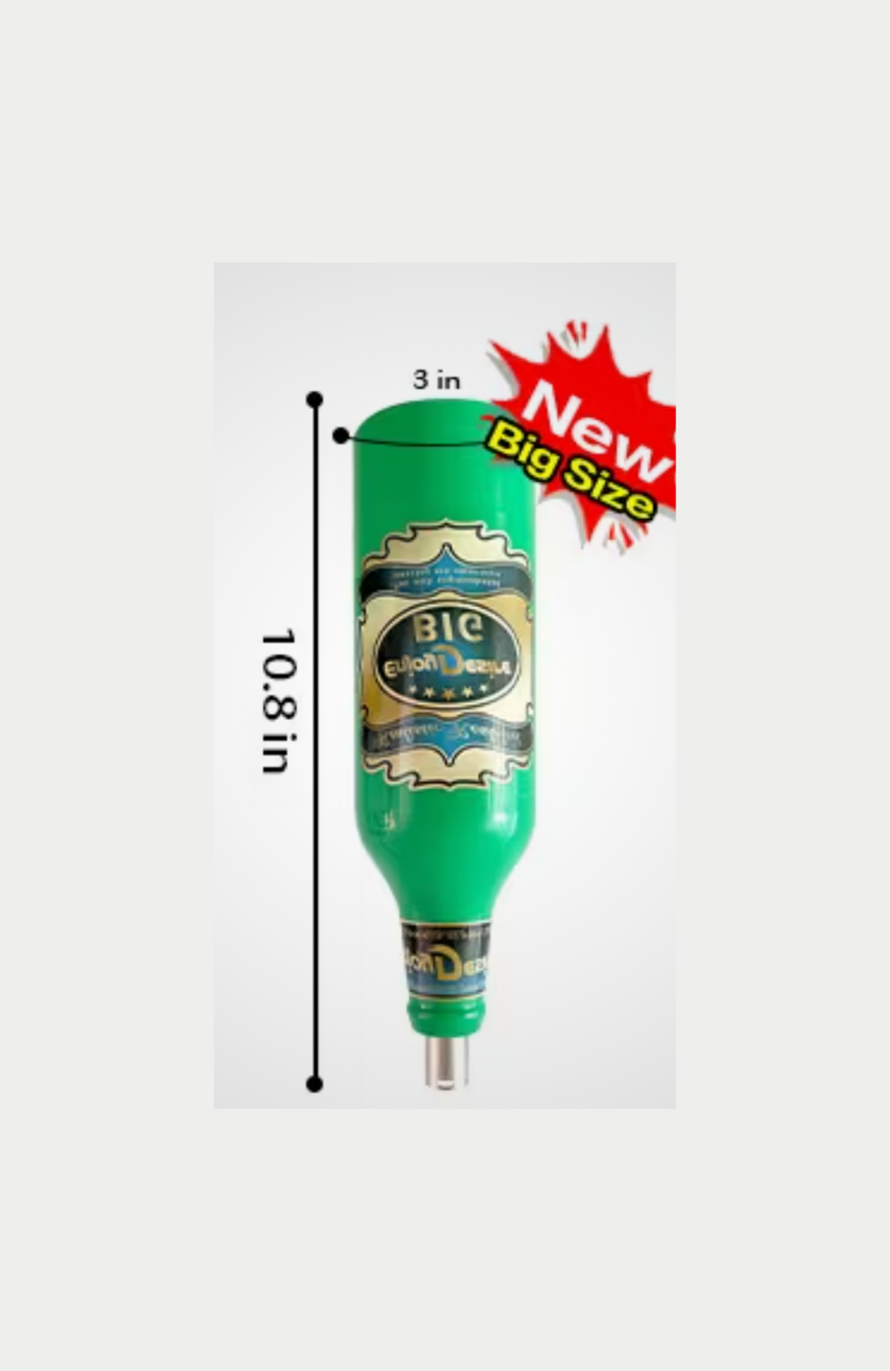 HU: Csapolt Punci 3XLR szexgép-kiegészítő zöld sörösüveg formában, új nagyobb méretben, 27,4 cm hosszú és 7,6 cm széles | EN: Csapolt Punci 3XLR sex machine attachment in green beer bottle design, new larger size, 27.4 cm long and 7.6 cm wide