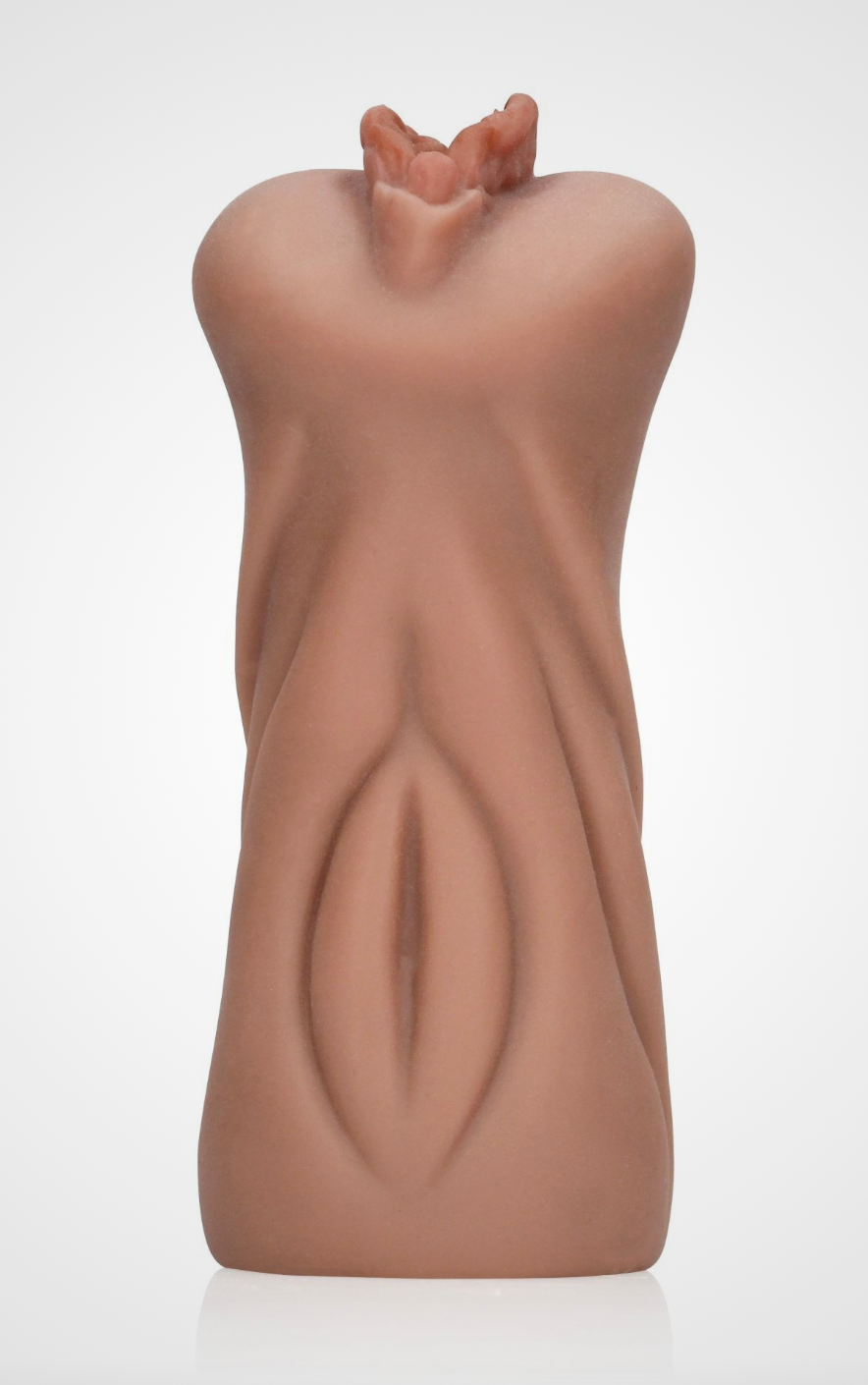 HU: Ăgyeletes Punci realisztikus maszturbĂĄtor fĂŒggĆleges nĂ©zetben, formĂĄzott kĂŒlsĆ rĂ©szletekkel EN: Realistic pussy masturbator shown vertically with sculpted exterior details