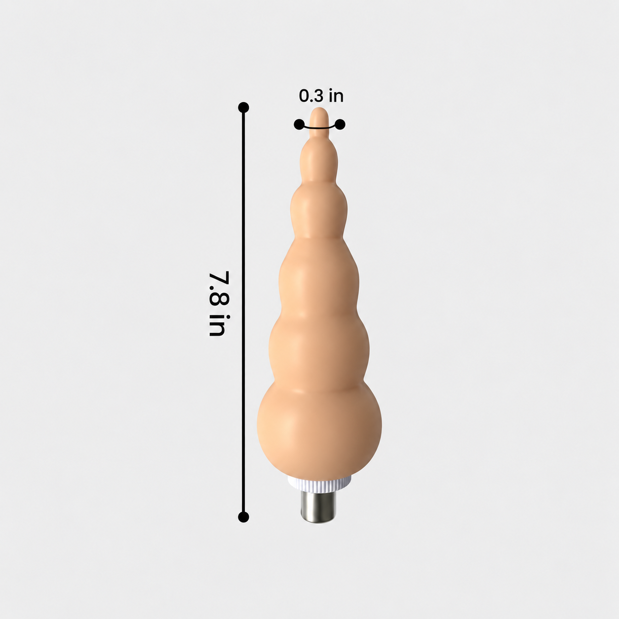 HU: Popsitorony lépcsőzetes 3XLR anál dildo méretekkel EN: Mount Your Ass stepped 3XLR anal dildo with measurements