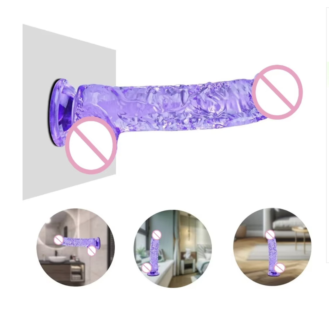 HU: Lila Lajos lila tapadĂłkorongos dildo oldalnĂ©zetben, texturĂĄlt szĂĄrral Ă©s kĂŒlönbözĆ hasznĂĄlati helyzeteket bemutatĂł kĂ©pekkel. EN: Lila Lajos purple suction cup dildo shown from the side with a textured shaft and examples of different use positions.