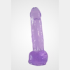 HU: Lila Lajos lila realisztikus dildo tapadókorongos talppal, elölnézeti termékkép fehér háttéren. EN: Lila Lajos purple realistic dildo with suction cup base, front-view product image on a white background.
